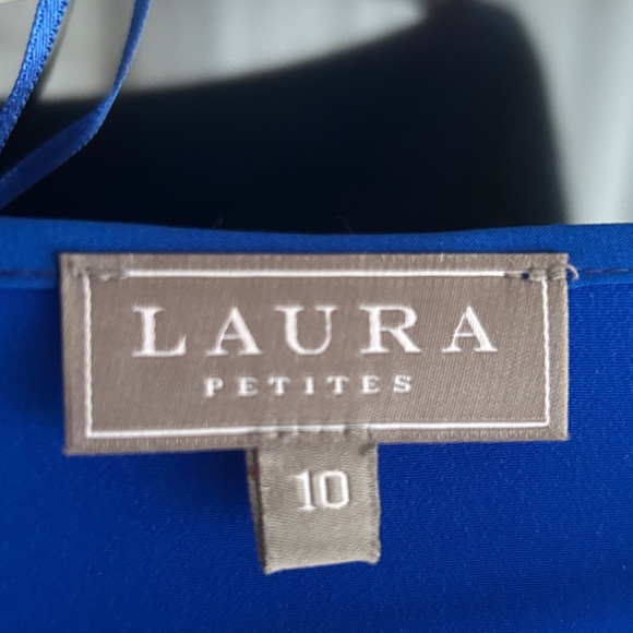 Laura Petites Royal Blue Dress Size 10 - Picture 3 of 4